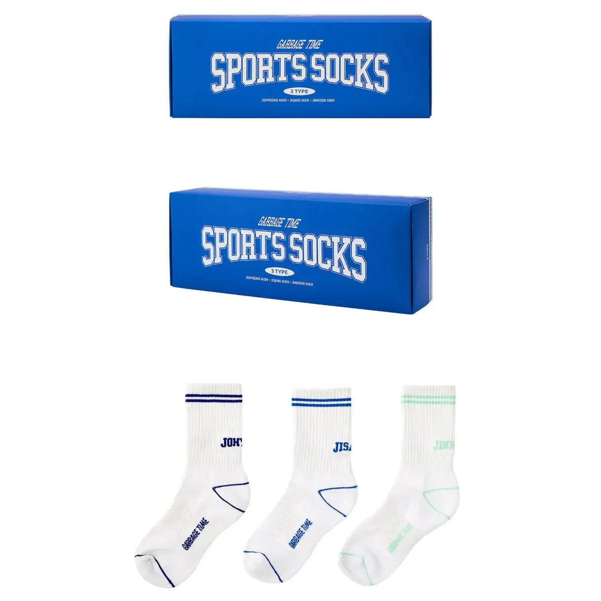 Garbage Time - Sports Mid Calf Socks Set - Webtoon Friends - Socks - Harumio