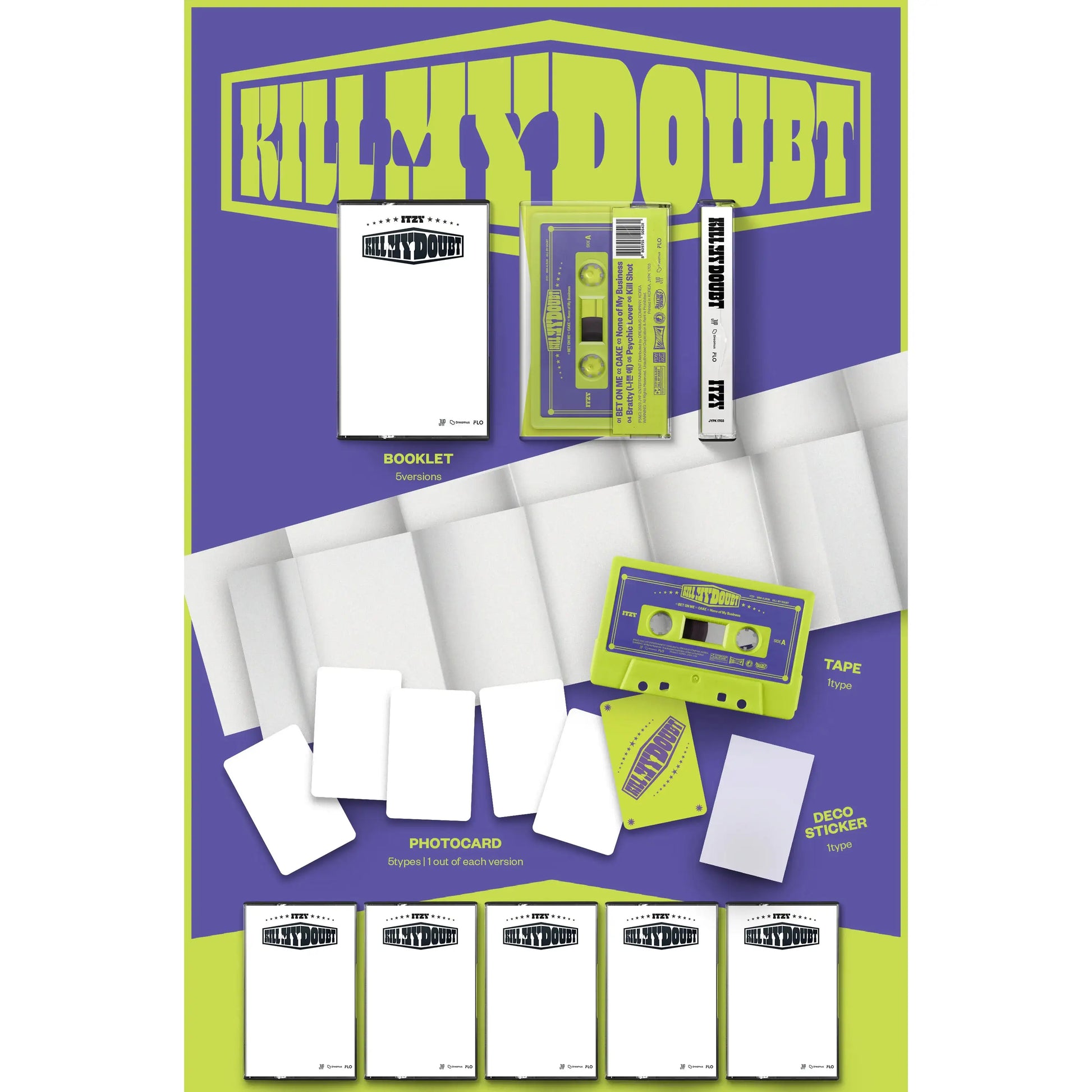 ITZY - Kill My Doubt (Cassette Version - Random) - ITZY - Album - Harumio