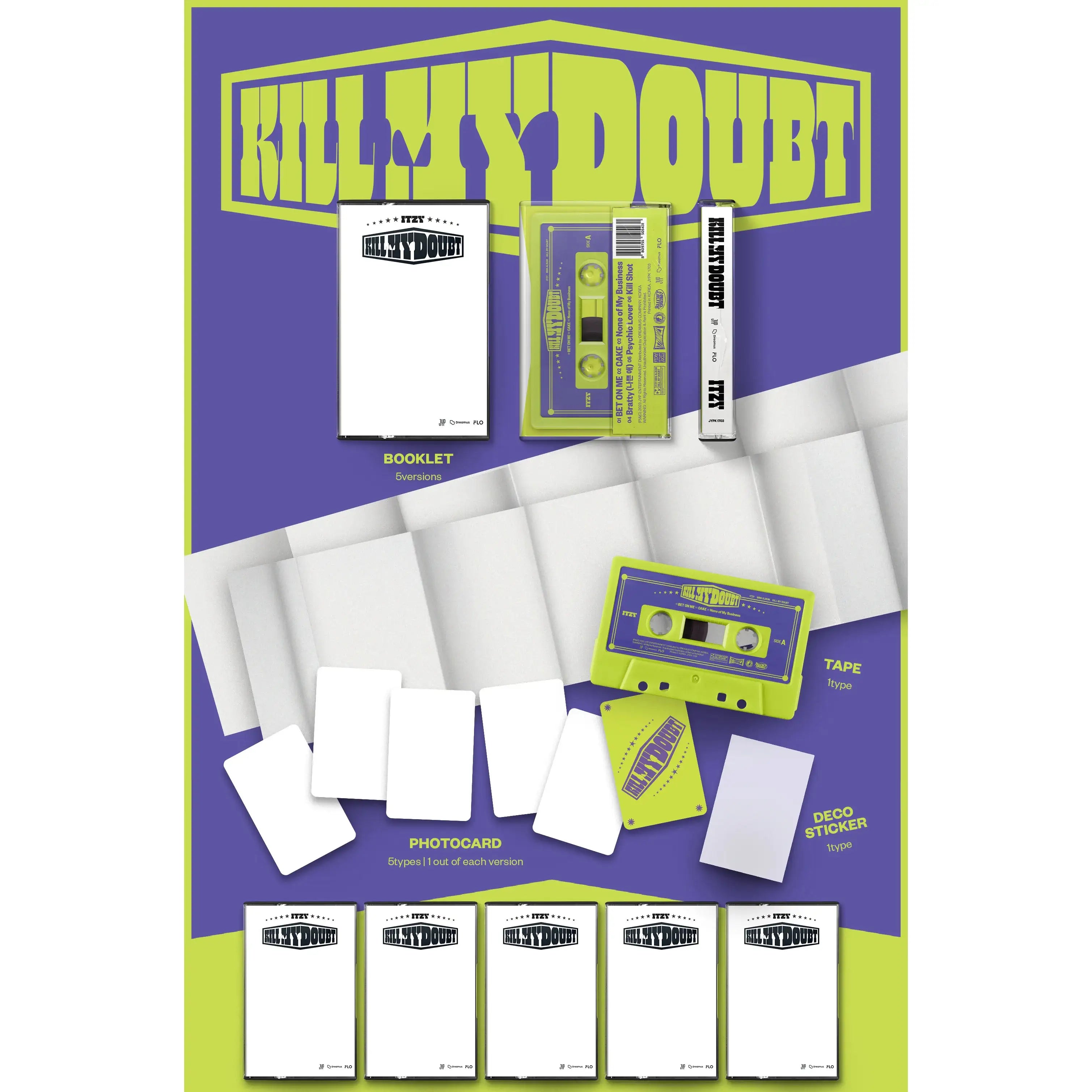 ITZY - Kill My Doubt (Cassette Version - Random) - ITZY - Album - Harumio