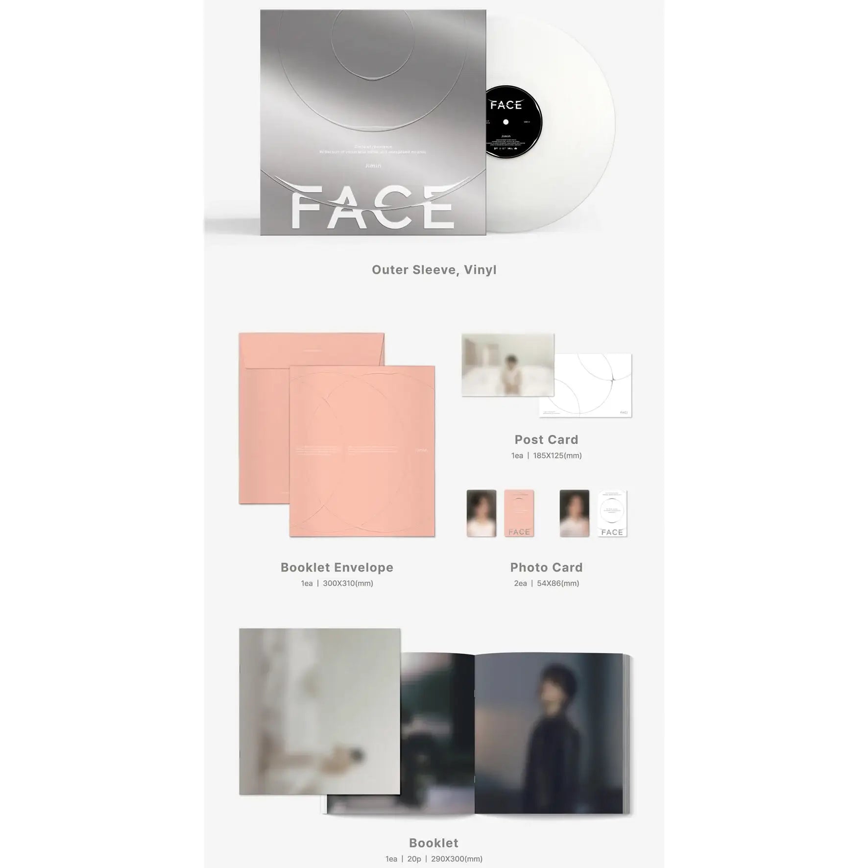 BTS Jimin - FACE : 1st Solo Album (LP) - BTS Jimin - Album - Harumio