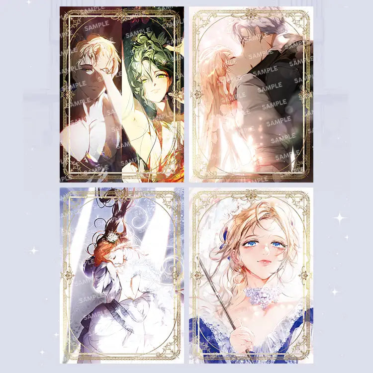 Secret Lady - Gold Leaf Illustration Card Set - KWSTORE - Illustration Card - Harumio
