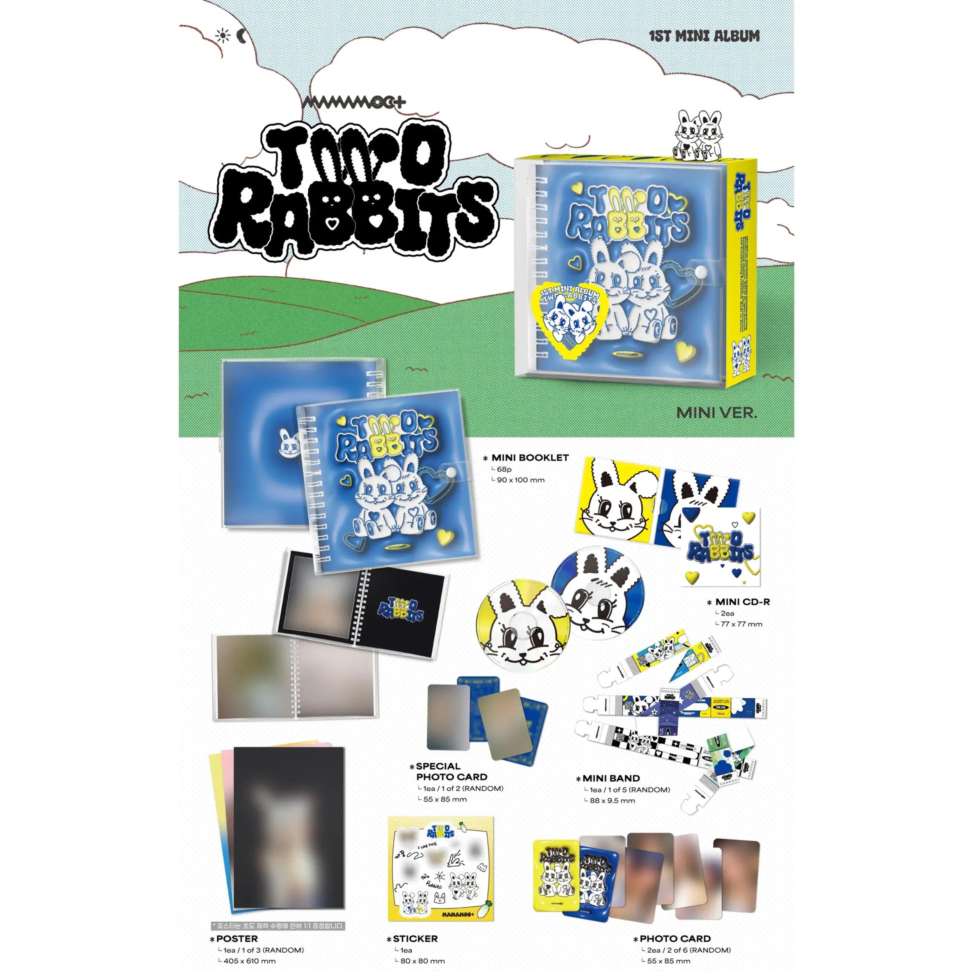 MAMAMOO+ - Two Rabbits : 1st Mini Album (Mini Version) - MAMAMOO+ - Album - Harumio