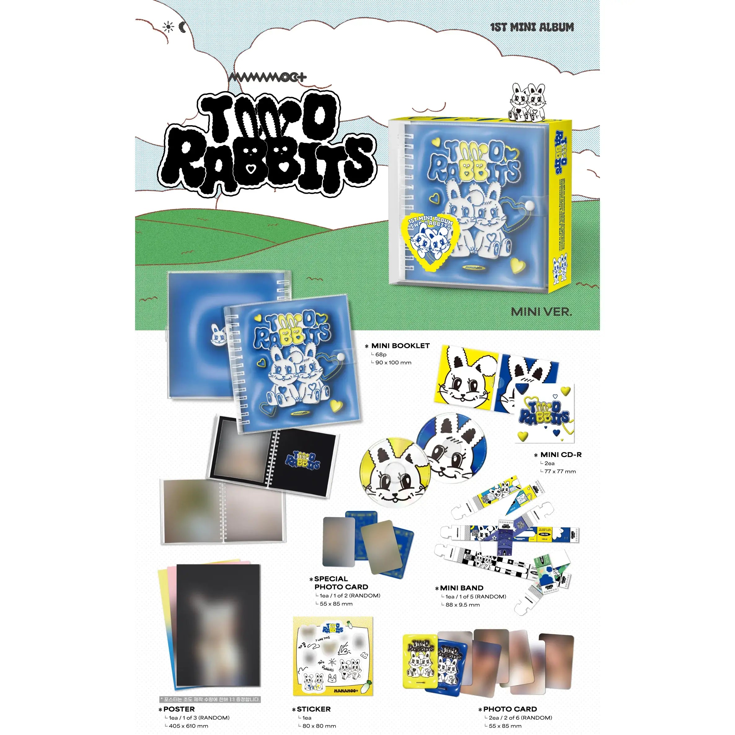 MAMAMOO+ - Two Rabbits : 1st Mini Album (Mini Version) - MAMAMOO+ - Album - Harumio