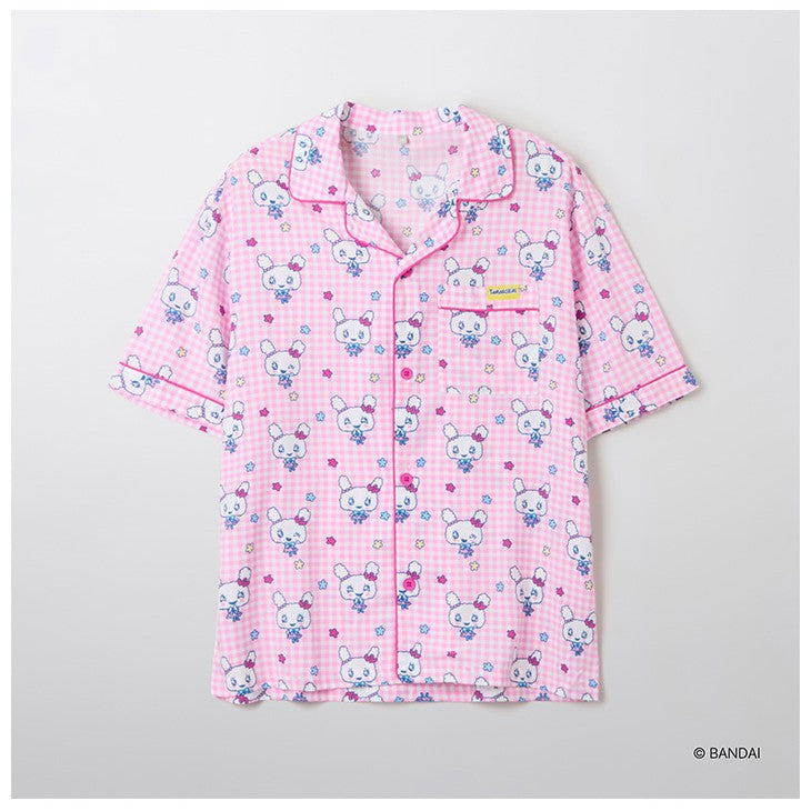 SPAO x Tamagotchi - Short Sleeve Pajamas Set (Pink) - SPAO - Pajamas - Harumio