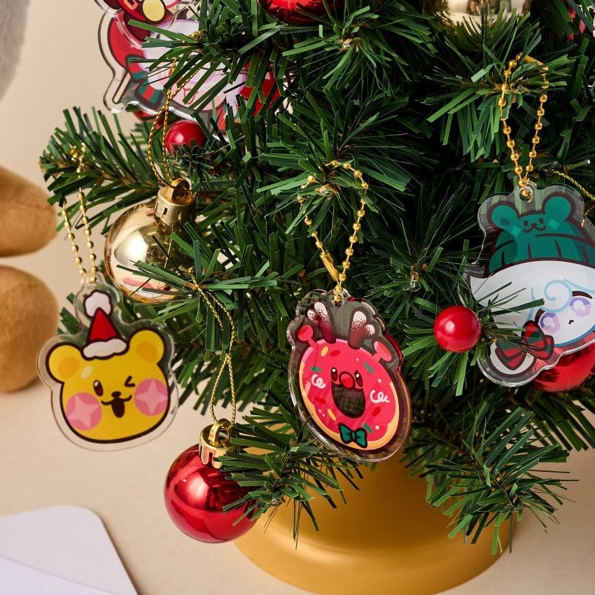 Cookie Run x Butter Shop - Christmas Tree Acrylic Charm Set