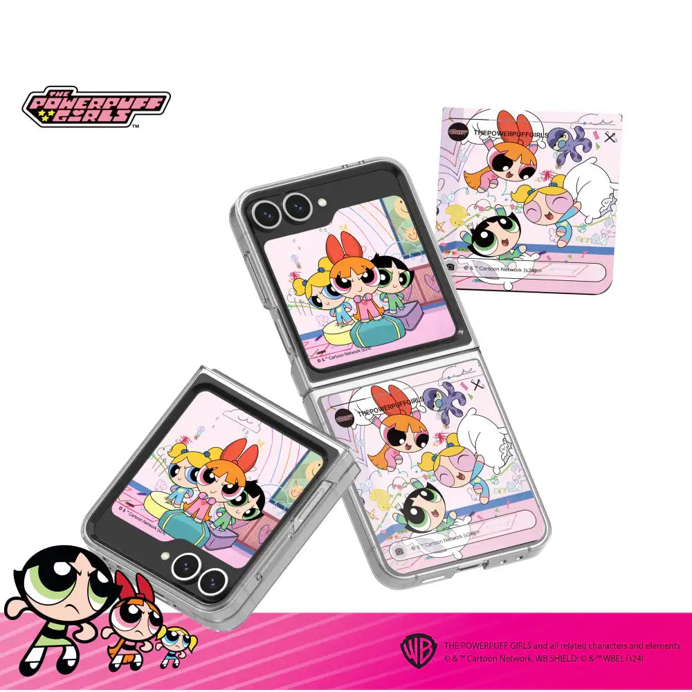 SLBS - Powerpuff Girls Flip Suit Card (Galaxy Z Flip6) - SLBS - flip suit card - Harumio