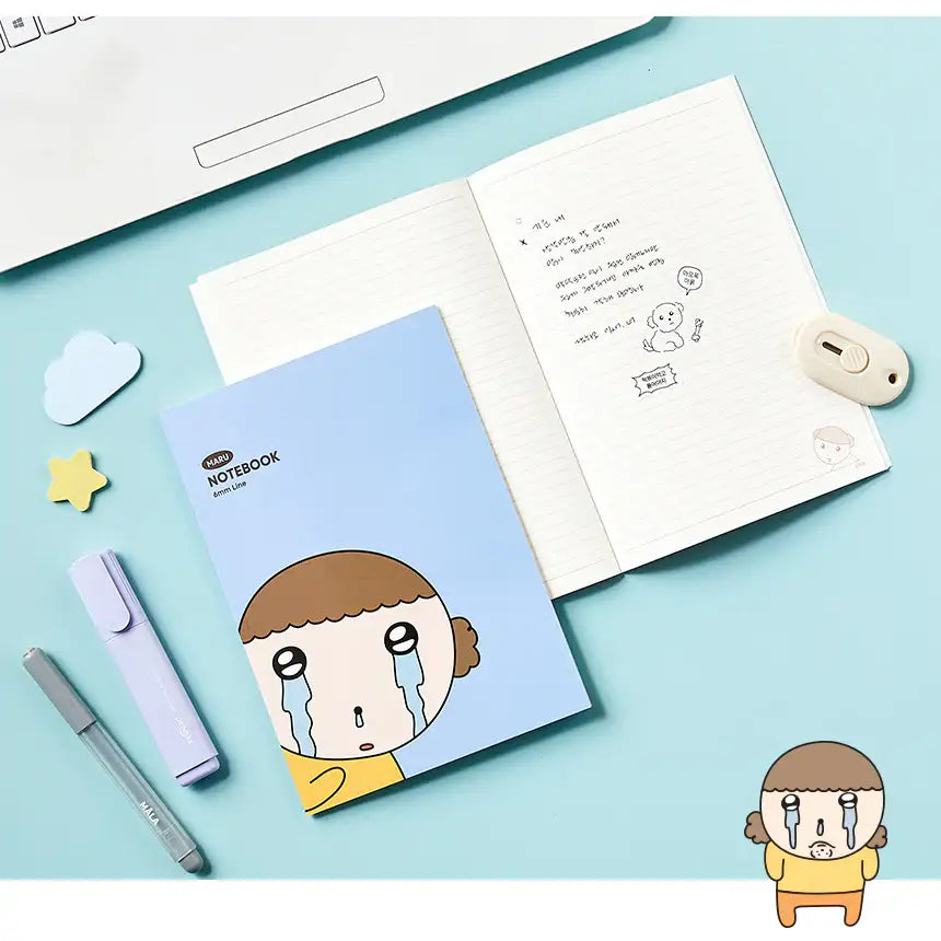 Maru Is a Puppy - A5 Bound Notebook - Webtoon Friends - Home & Living, Accessories - Harumio