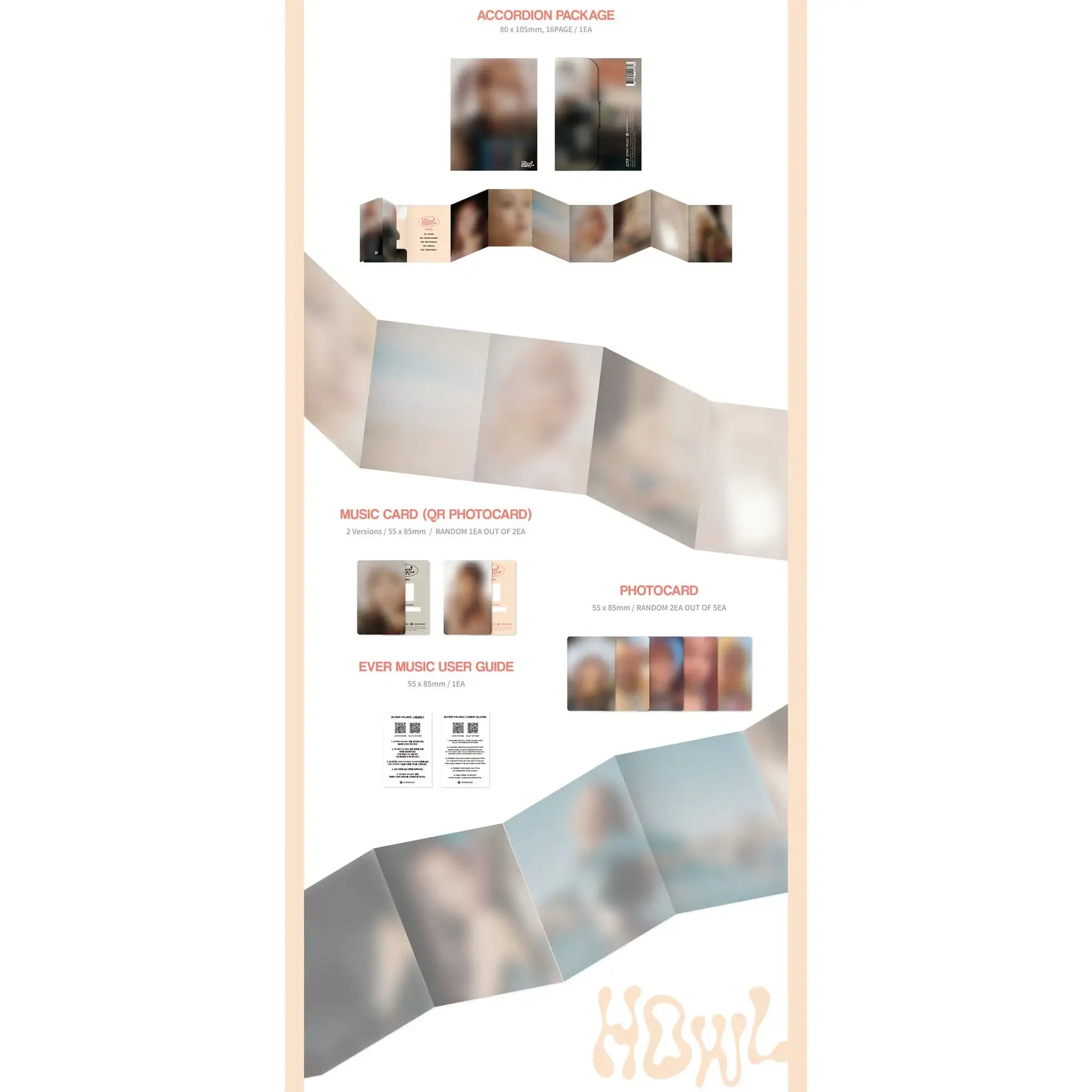 CHUU - Howl : 1st Mini Album (Ever Music Album) - CHUU - Album - Harumio