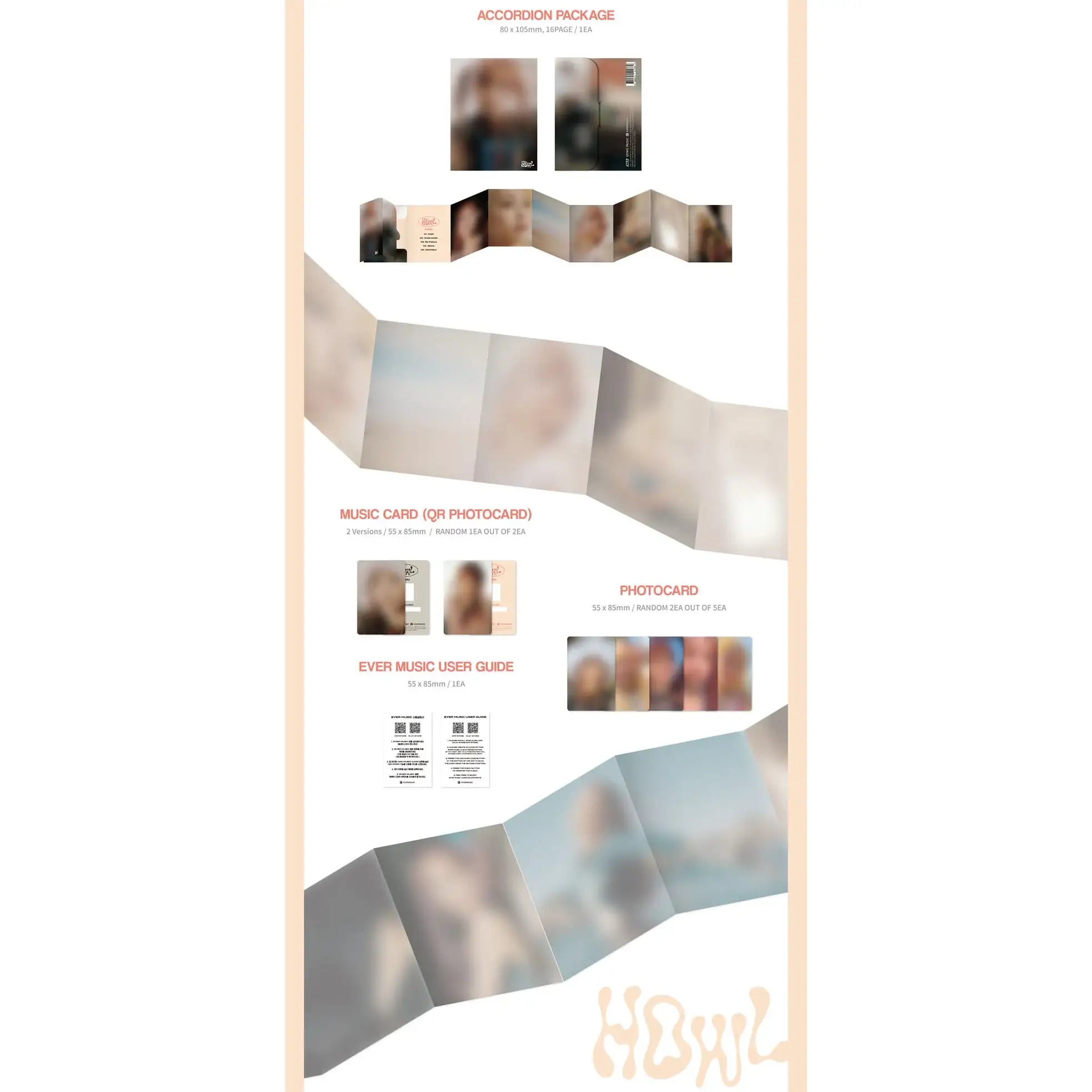 CHUU - Howl : 1st Mini Album (Ever Music Album) - CHUU - Album - Harumio