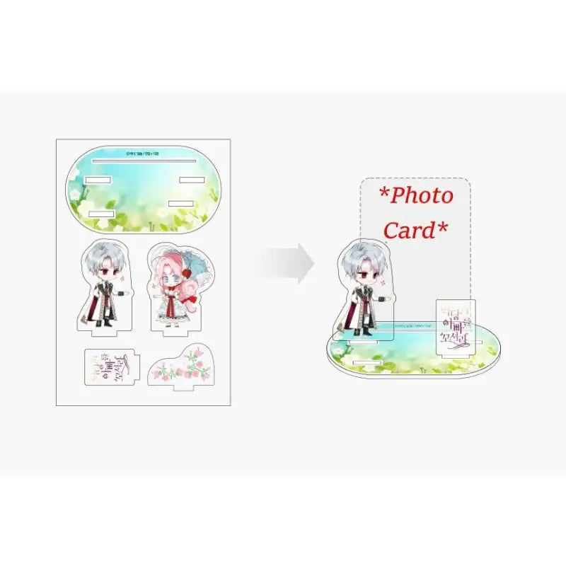 Seduce the Villain's Father - Photo Card Acrylic Stand - Soone Content - Acrylic Stand - Harumio