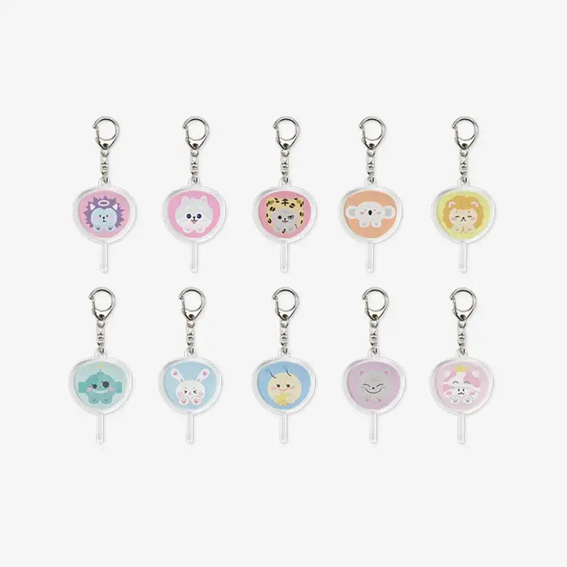 TREASURE - Funny Treasure - Mini Acrylic Fan Keyring - TREASURE - Keyring - Harumio