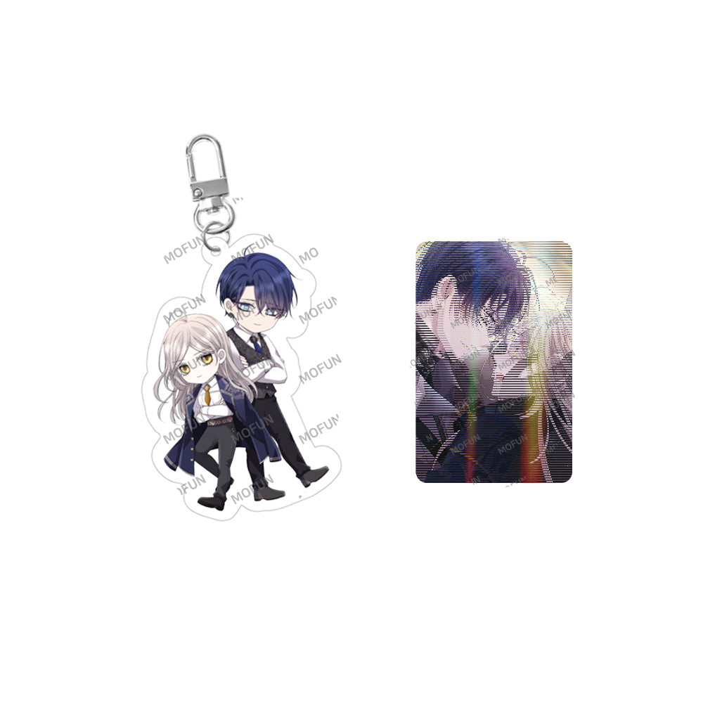 Charlotte Has Five Disciples - Acrylic Keyring & Lenticular Photocard Set