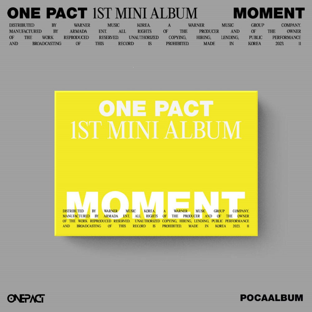 ONE PACT - Moment : 1st Mini Album (POCA Album)