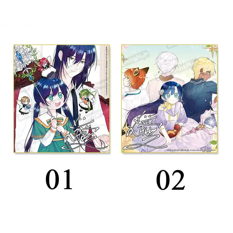 Daughter of the Archmage - Autographed Colored Paper - Webtoon Shop - Illustrated Colored Paper - Harumio