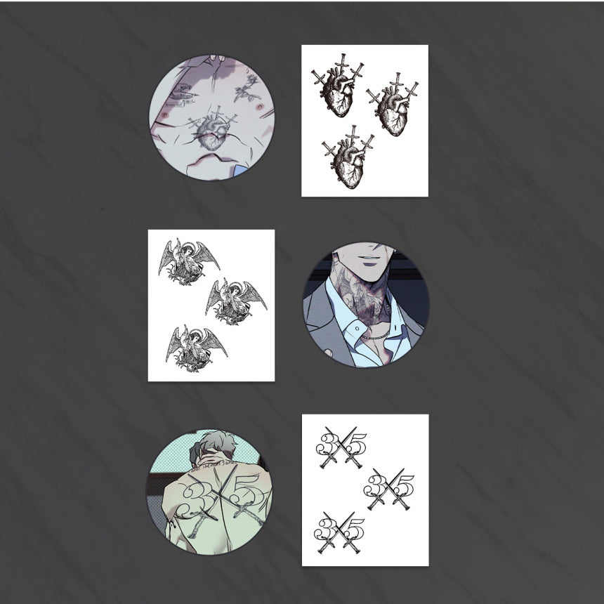 Wet Sand - Tattoo Sticker Set Ver. 3