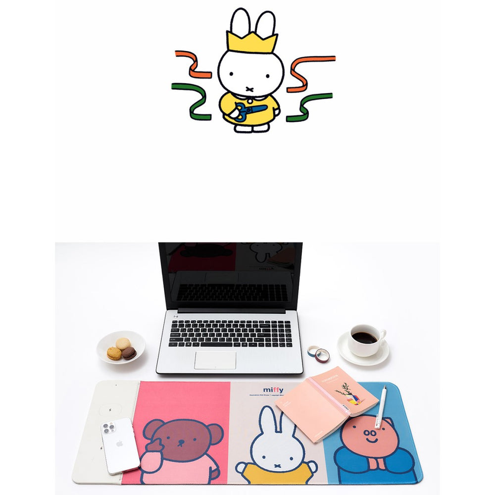 Day Needs - Miffy Dual Wireless Charging Mouse Pad