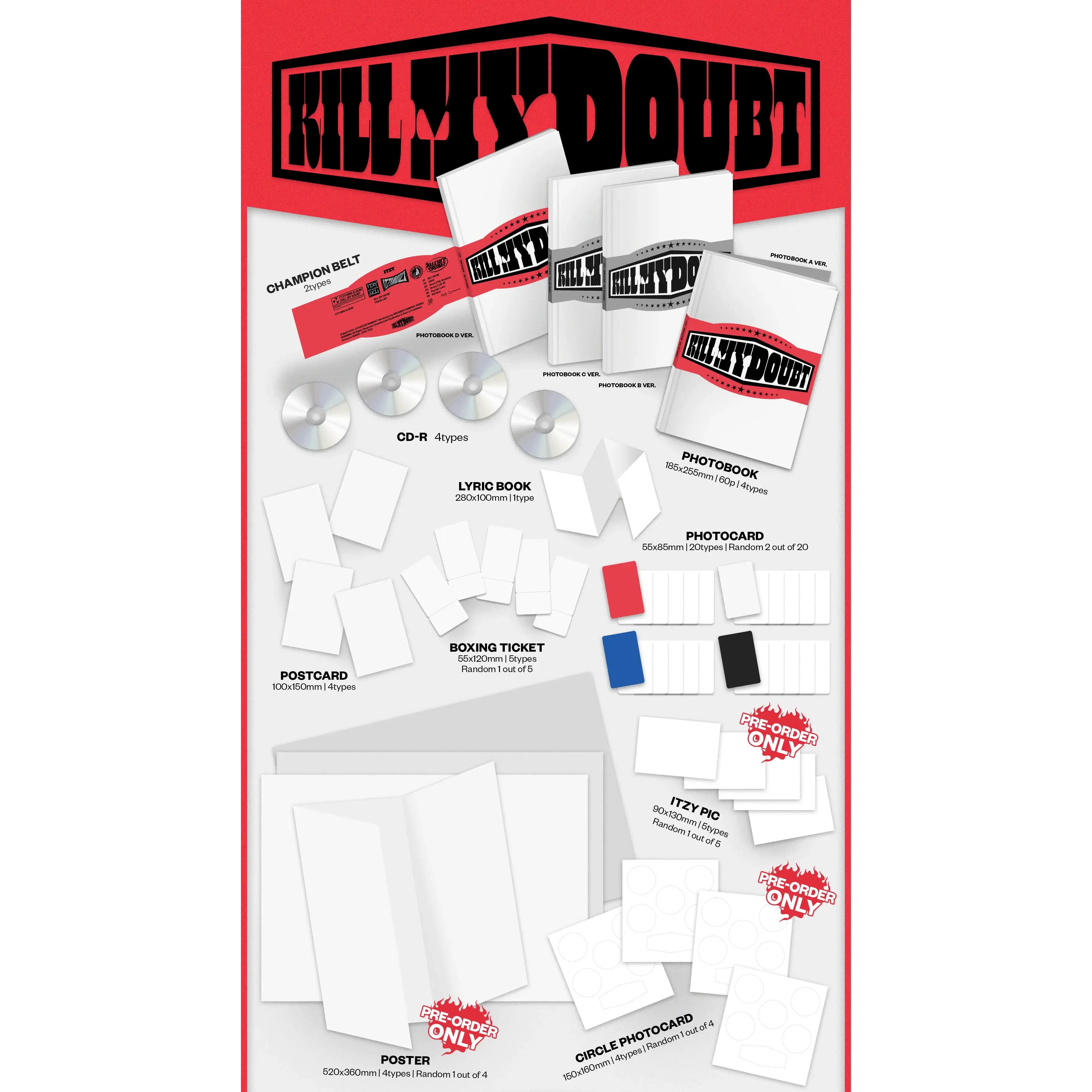 ITZY - Kill My Doubt (Standard + Digipack Version) - ITZY - Album - Harumio