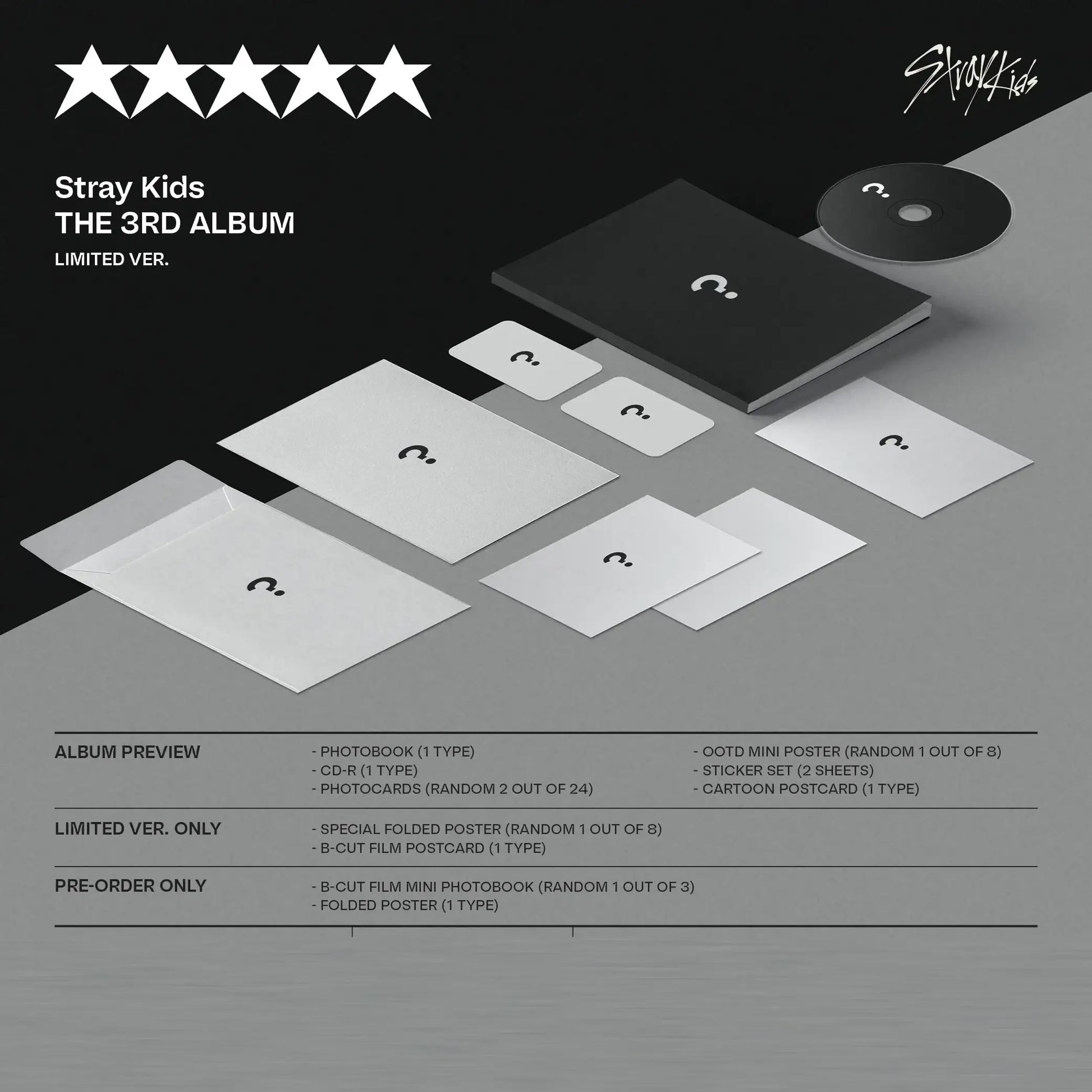Stray Kids - ★★★★★ (5-star) : 3rd Album (Limited Version) - Stray Kids - Album - Harumio