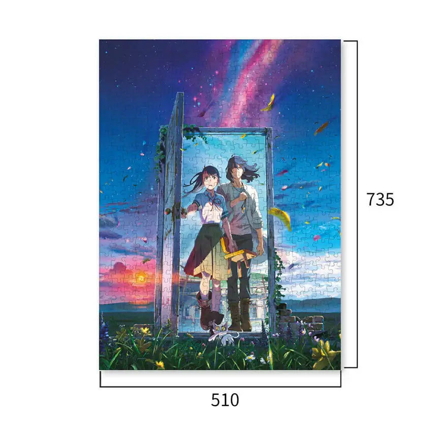 Suzume - Suzume & Sota Door Lock Jigsaw Puzzle - Suzume - Home & Living, Accessories - Harumio