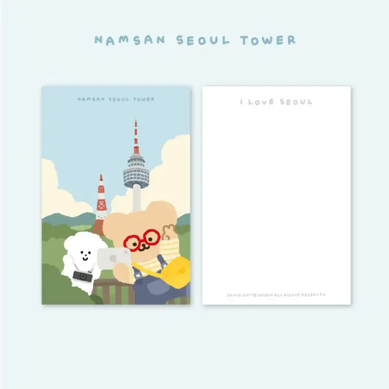 Teteum - I Love Seoul Postcards - Teteum - Postcards - Harumio