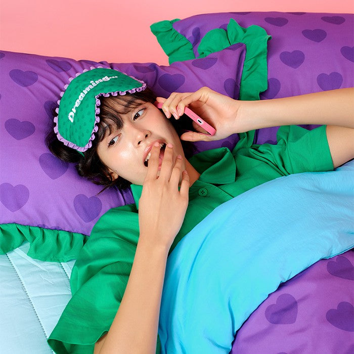 Wiggle Wiggle - Cooling Comforter & Pillowcase Set (Lucky Puppy Purple)