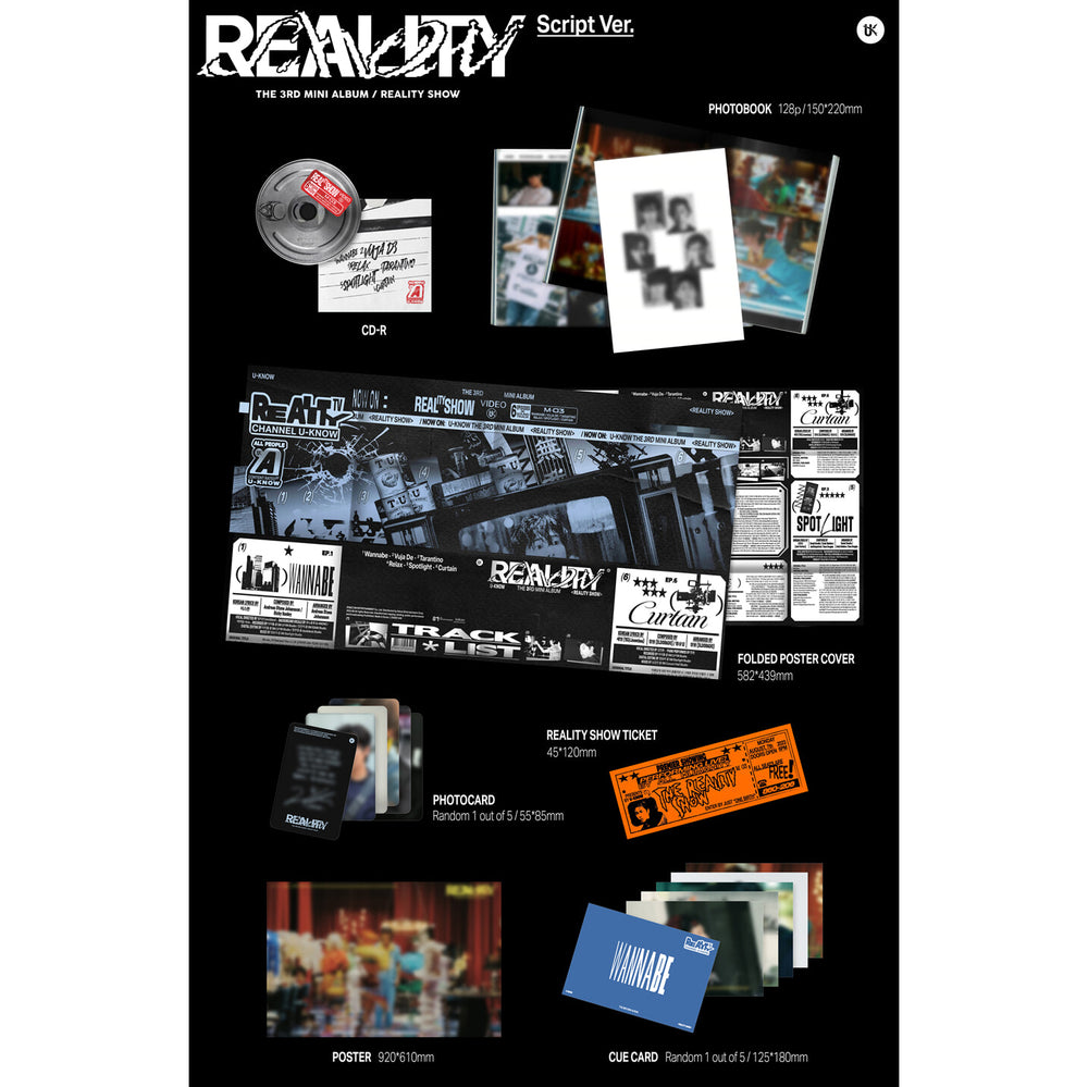 U-KNOW Yunho - Reality Show : 3rd Mini Album (Script Version)