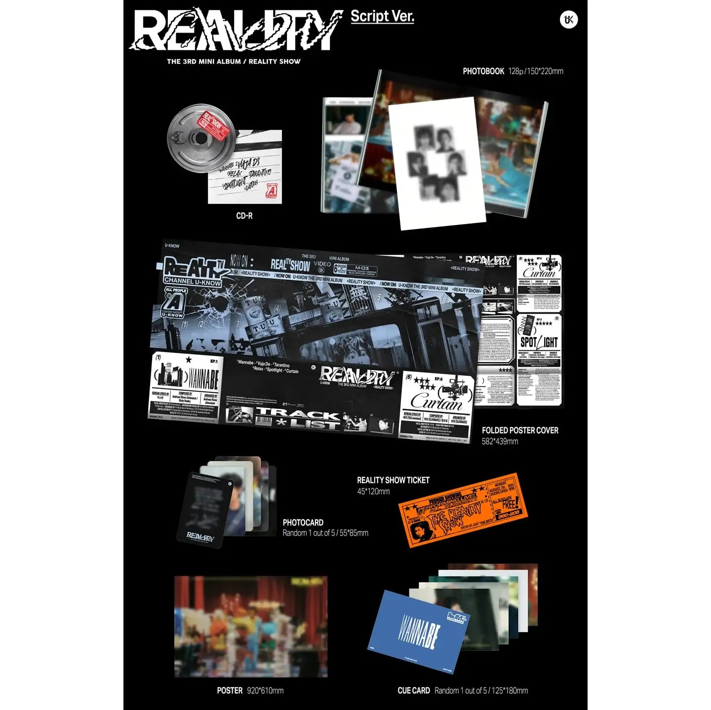 U-KNOW Yunho - Reality Show : 3rd Mini Album (Script Version) - U-KNOW Yunho - Album - Harumio
