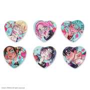 ALIEN STAGE × FUMOKORE Heart-shaped Can Badge