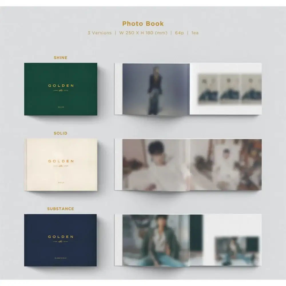BTS Jung Kook - GOLDEN : 1st Solo Album (Photobook & Weverse Album Set) - BTS Jung Kook - Album - Harumio