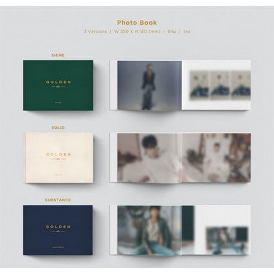 BTS Jung Kook - GOLDEN : 1st Solo Album (Photobook & Weverse Album Set)