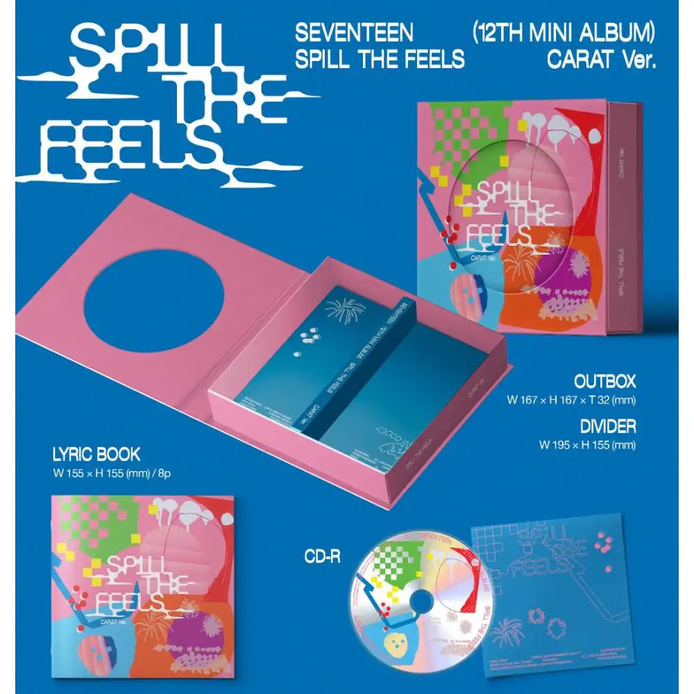 SEVENTEEN SPILL THE FEELS CARAT盤 21枚 未開封 SEVENTEEN - SPILL THE FEELS : 12th Mini Album (Carat Version