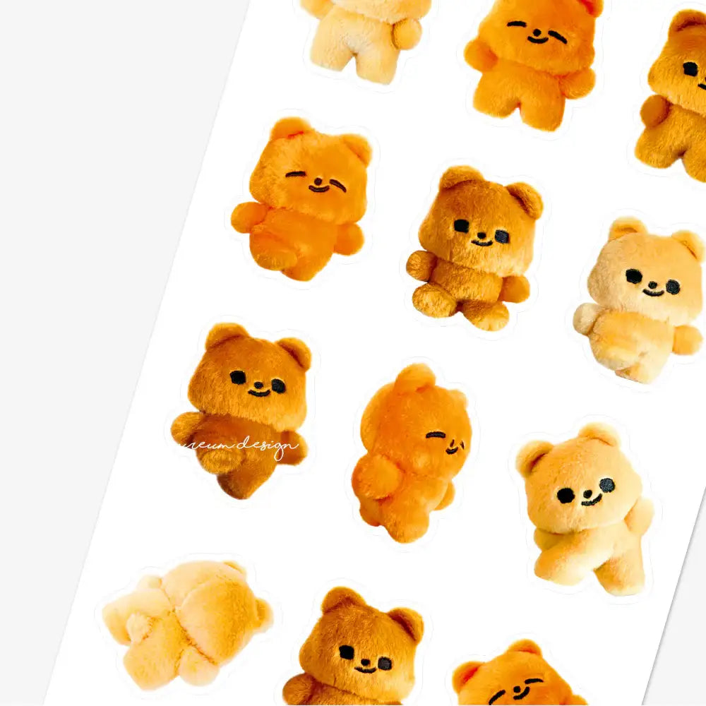 Pureureum Design - Cupid Bear Mini Doll Transparent Sticker - Pureureum Design - Home & Living, Accessories - Harumio