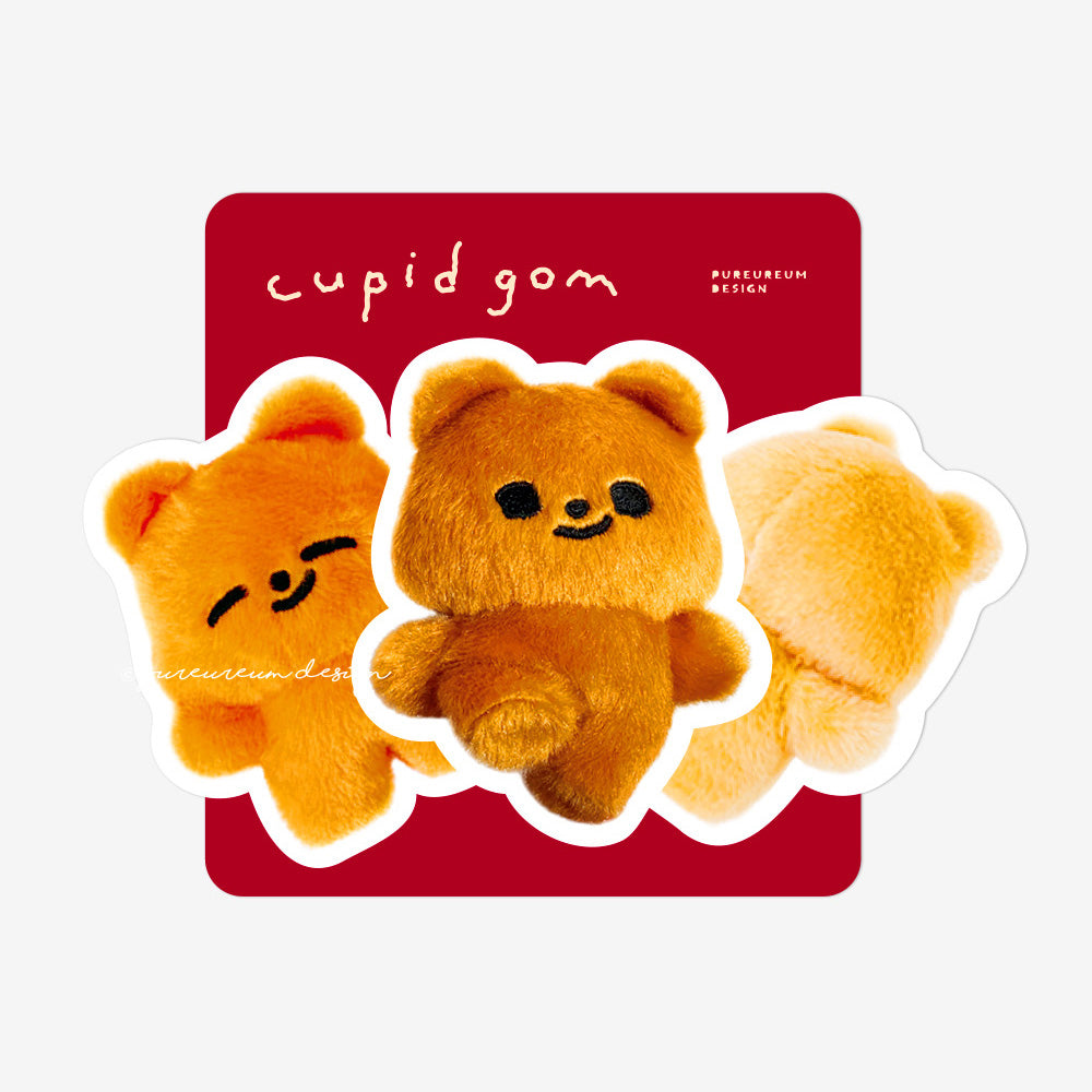 Pureureum Design - Cupid Bear Mini Doll Sculpture Sticker