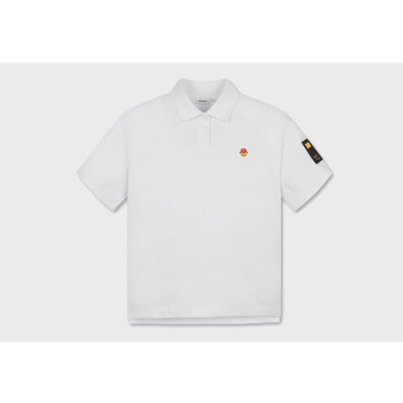 Wiggle Wiggle X Golden Bear - Short Sleeve Polo Crop Shirt