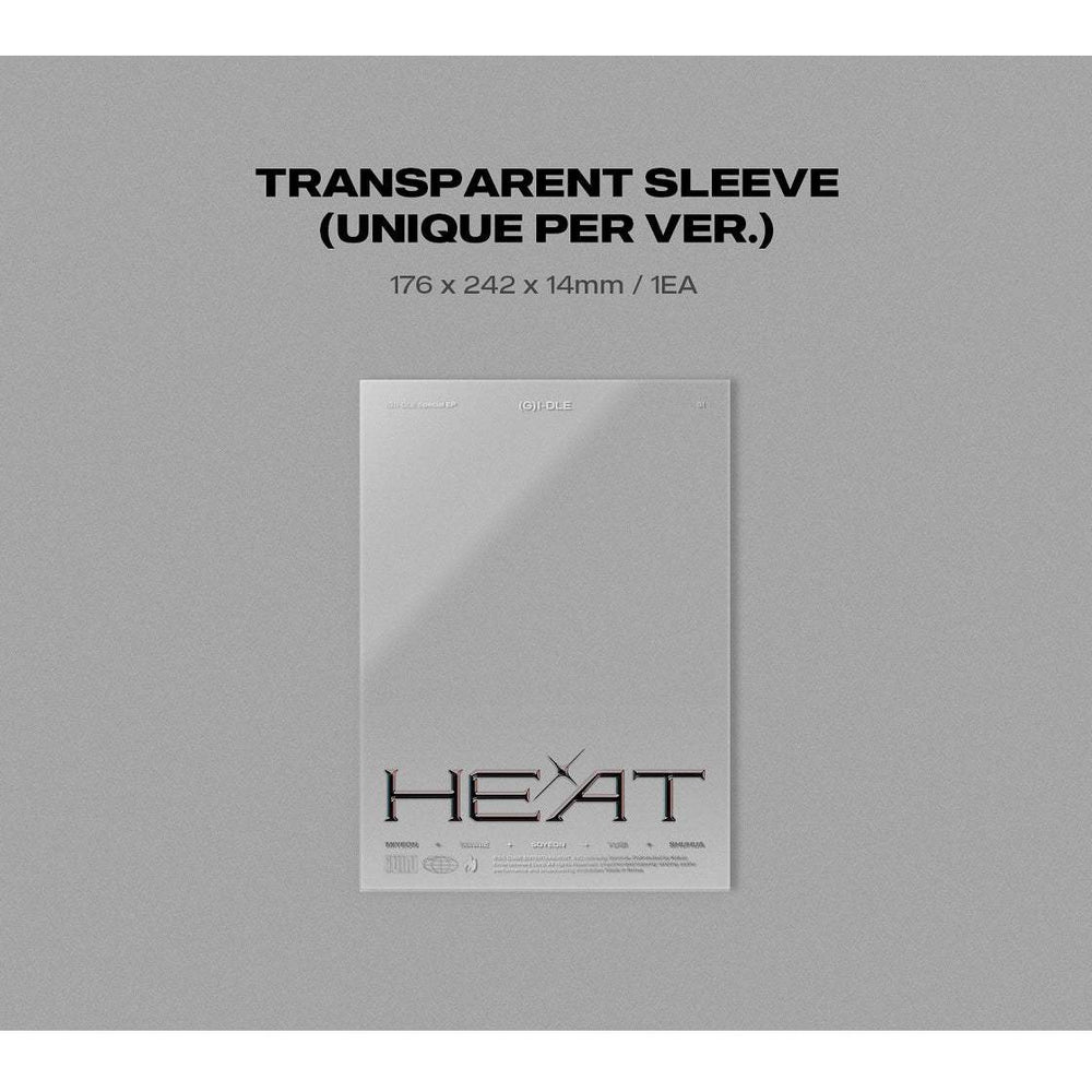 (G)I-DLE - Heat : Premium Sleeve Album (Blaze Version) - Cube Entertainment - Album - Harumio