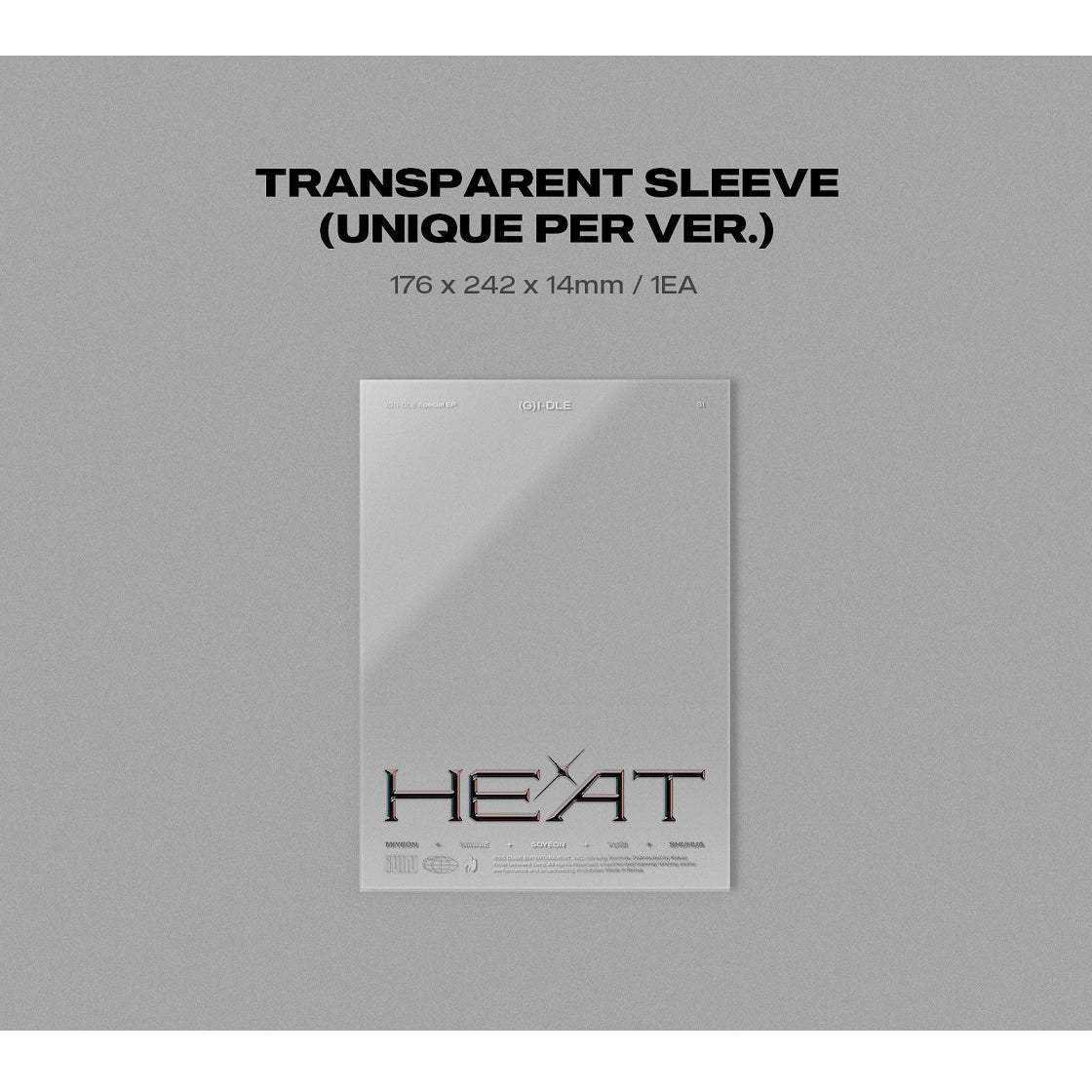 (G)I-DLE - Heat : Premium Sleeve Album (Blaze Version) - Cube Entertainment - Album - Harumio