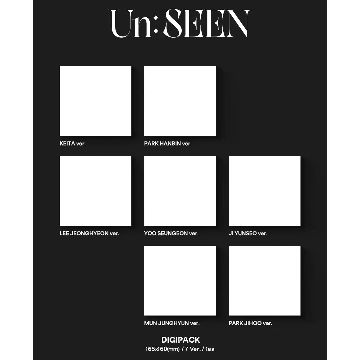 EVNNE - Un: SEEN : 2nd Mini Album (Digipack Version) - EVNNE - Album - Harumio