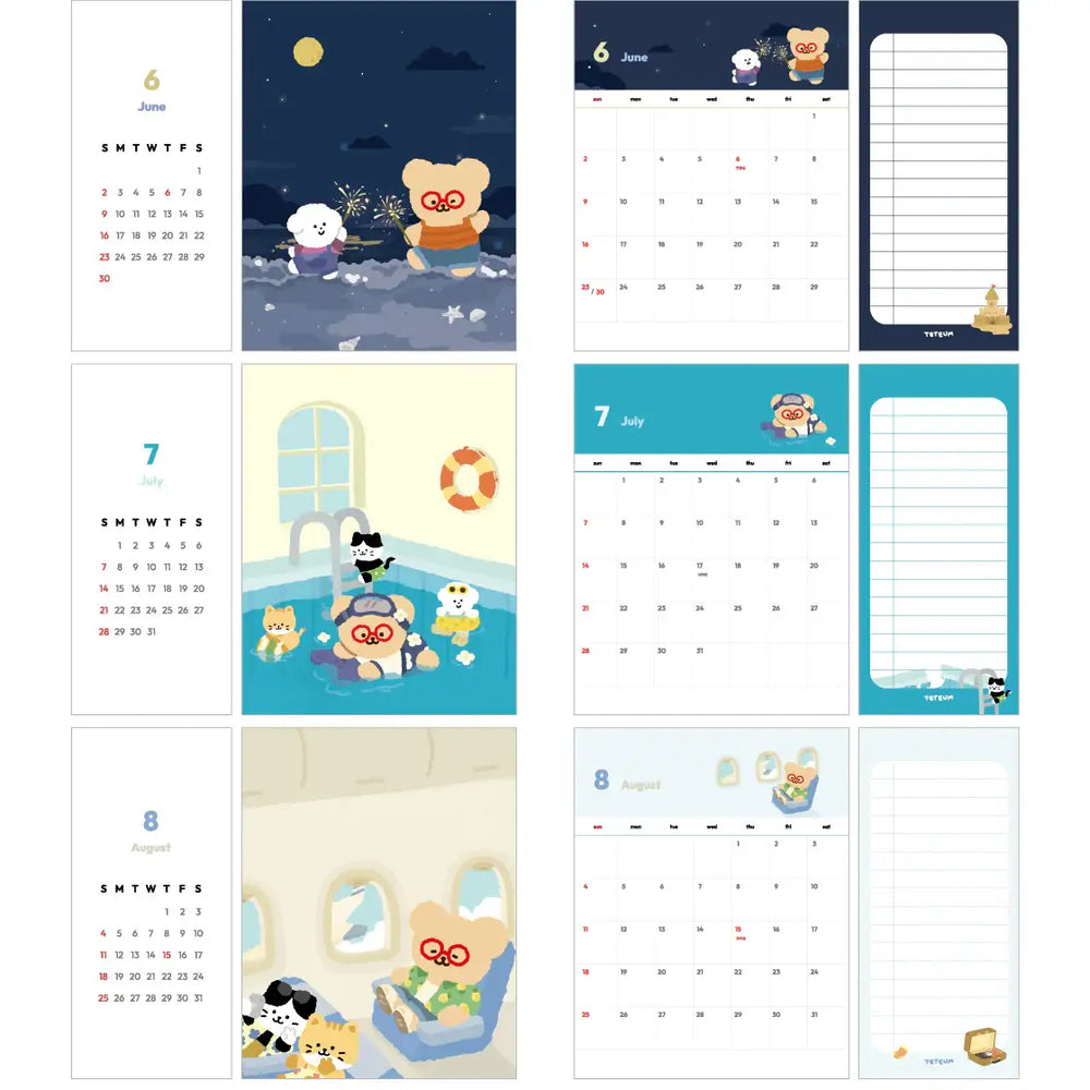 Teteum - 2024 Calendar - Teteum - Calendar - Harumio