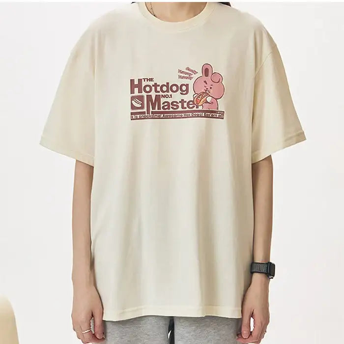 BT21 - COOKY The Hotdog No. 1 Master Short Sleeve T-Shirt - BT21 - T-Shirt - Harumio