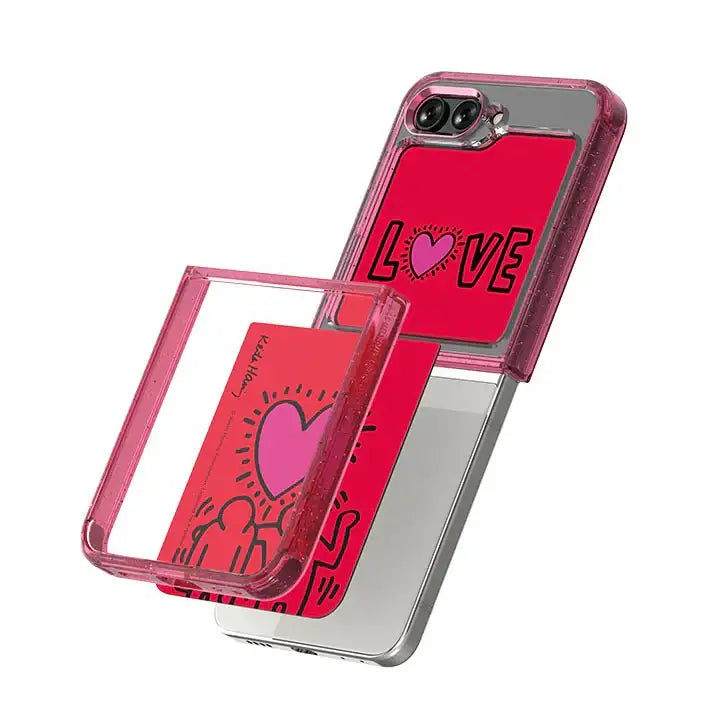 SLBS - Keith Haring Love Suit Phone Case (Galaxy Z Flip5) - SLBS - Home & Living, Accessories - Harumio