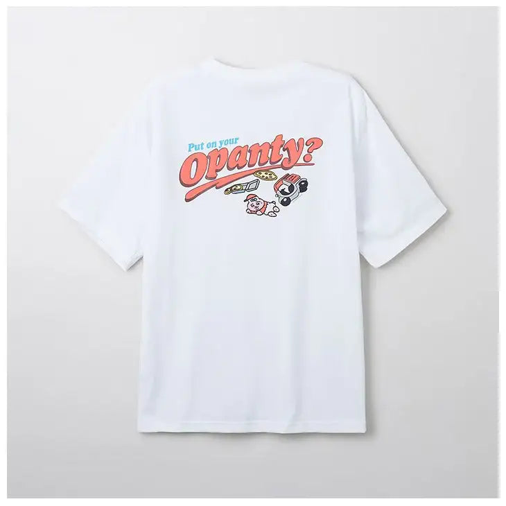 SPAO x Punkyu Rabbit - Short Sleeve T-Shirt (White) - SPAO - T-Shirt - Harumio
