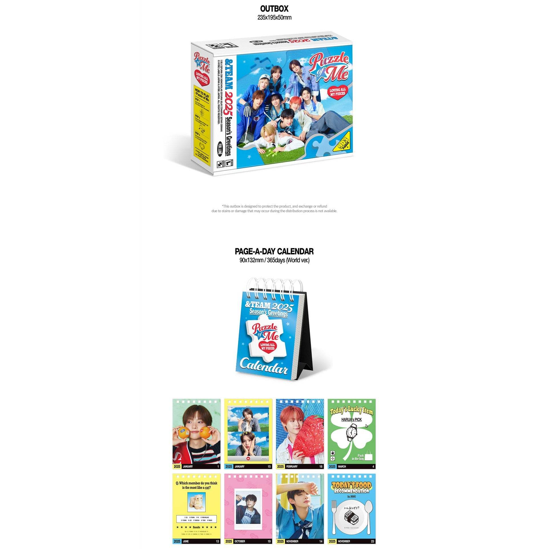 &TEAM - 2025 Season's Greetings - HYBE Label - Merchandise - Harumio