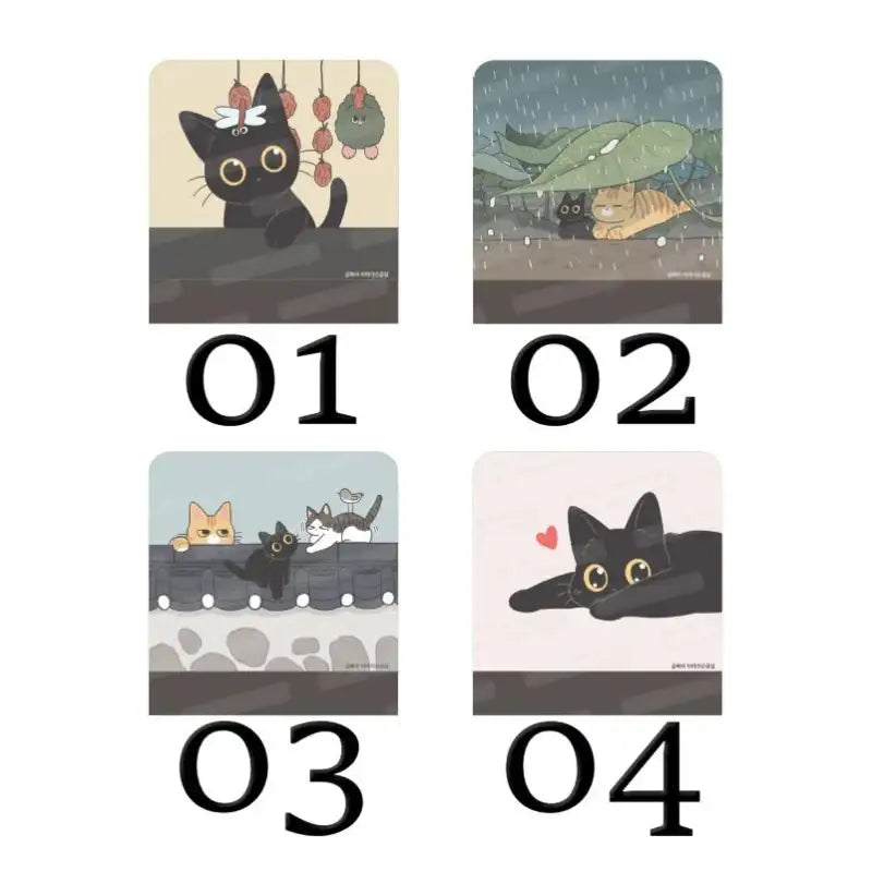 The Tale of Goldiluck, the Black Kitten - Acrylic Memo Board (Horizontal) - Webtoon Shop - Monitor Memo Boards - Harumio