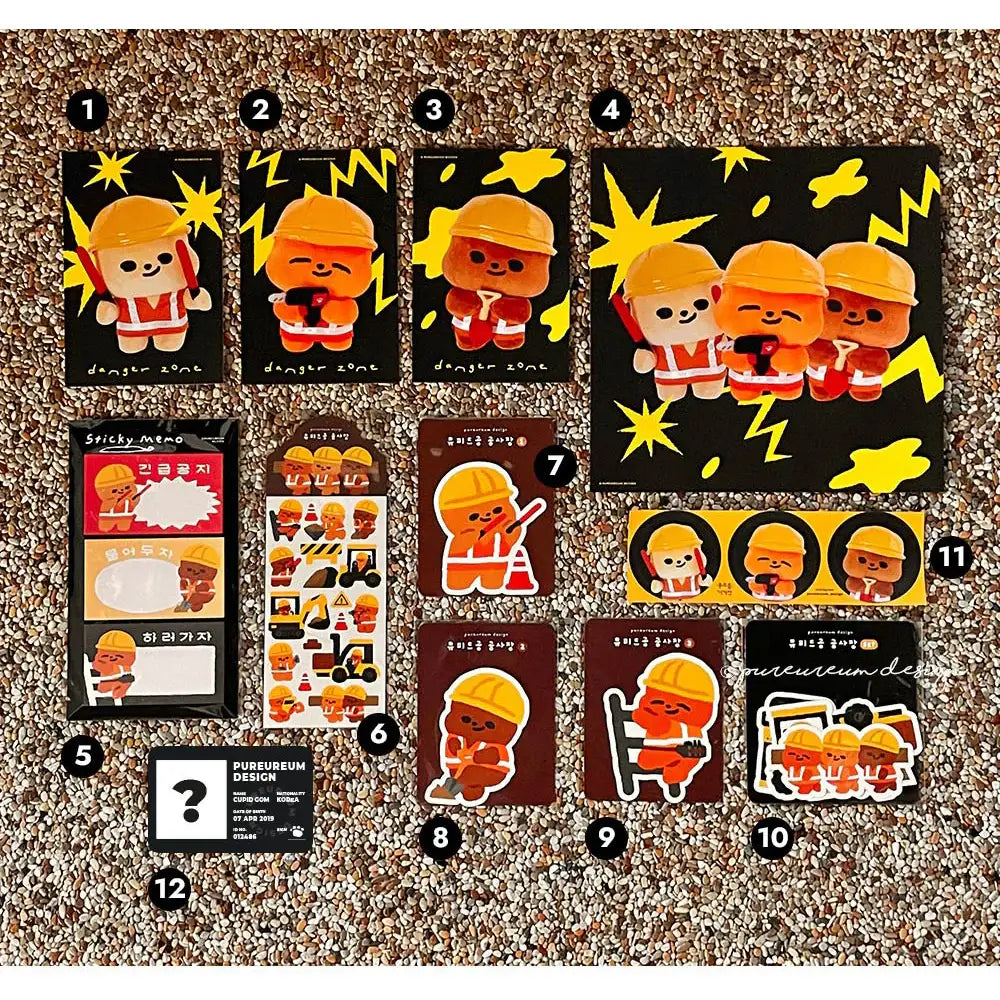 Pureureum Design - Cupid Bear Construction Site Pack (Limited Edition) - Pureureum Design - Home & Living, Accessories - Harumio