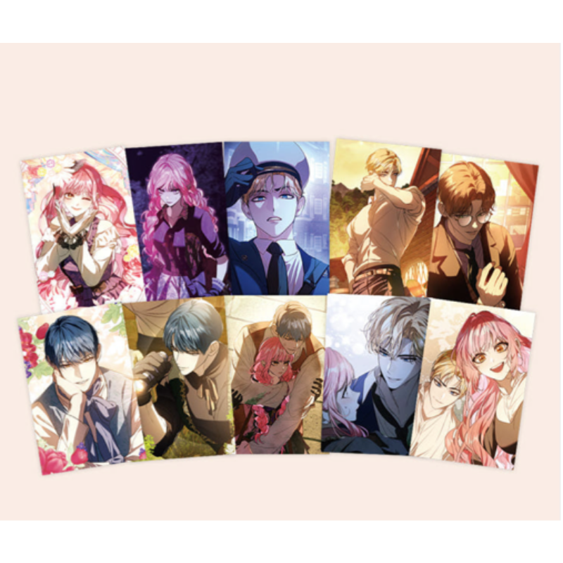 Trapped at Home With the Male Leads - Postcard Set