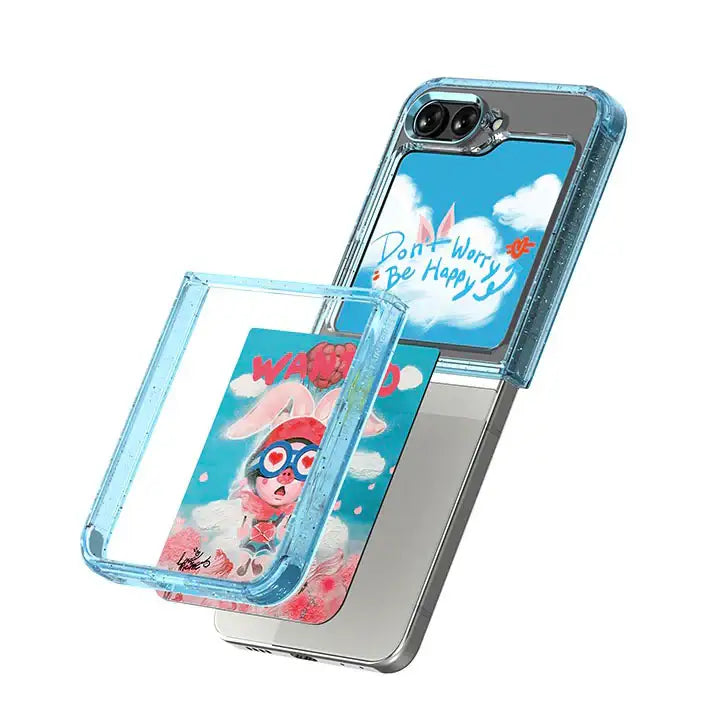SLBS - MEME Don't Worry Suit Phone Case (Galaxy Z Flip5) - SLBS - Home & Living, Accessories - Harumio
