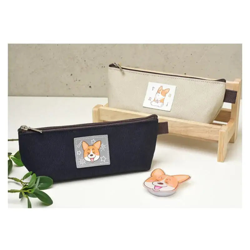 Welshcorgi Mr.Lee - Label Slim Pouch - Soone Content - Pouch - Harumio