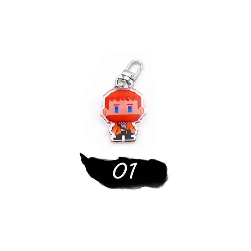 Mustache & Suspender - Acrylic Keyring - Webtoon Shop - Accessories - Harumio