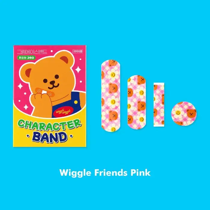 Wiggle Wiggle - Cutie Character Band Set - Wiggle Wiggle - Band Aid - Harumio