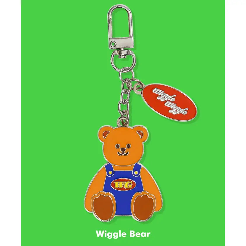 Wiggle Wiggle - Wiggle Bear Metal Charm Keyring - Wiggle Wiggle - Keyring - Harumio